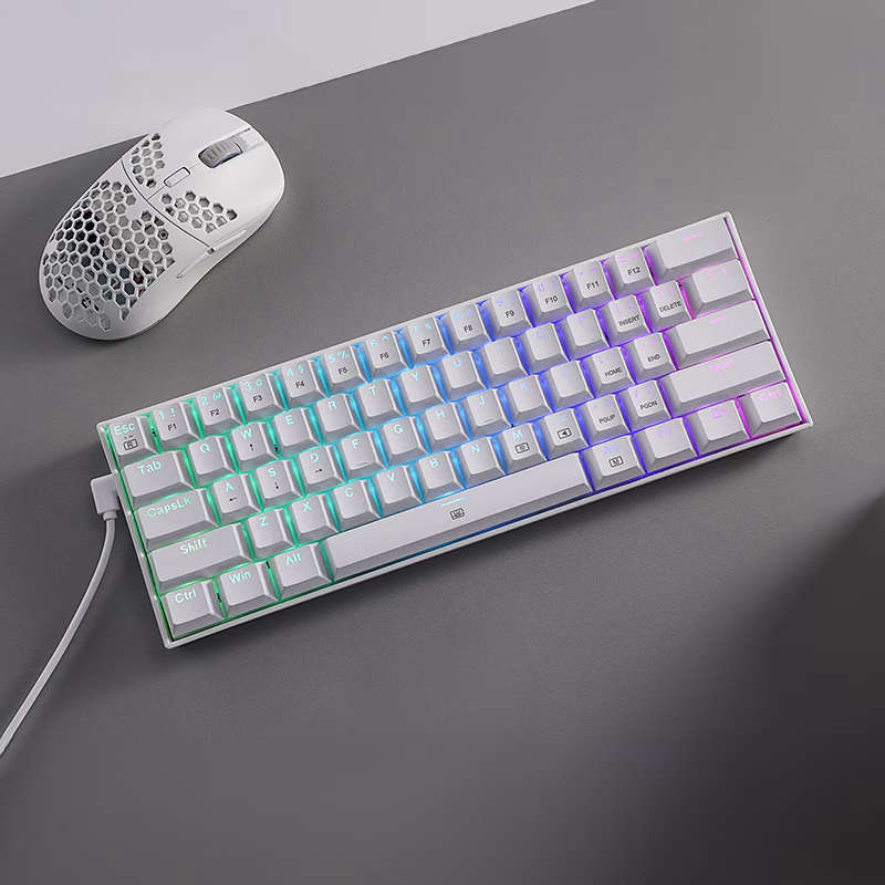 REDRAGON DRAGONBORN Wired Mechanical Keyboard RGB&#xD;67Key Design - White