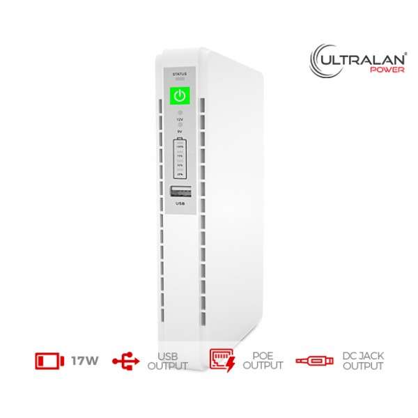 8800mAh UltraLan Mini DC UPS and Powerbank (12V, 17W, 8.8Ah)