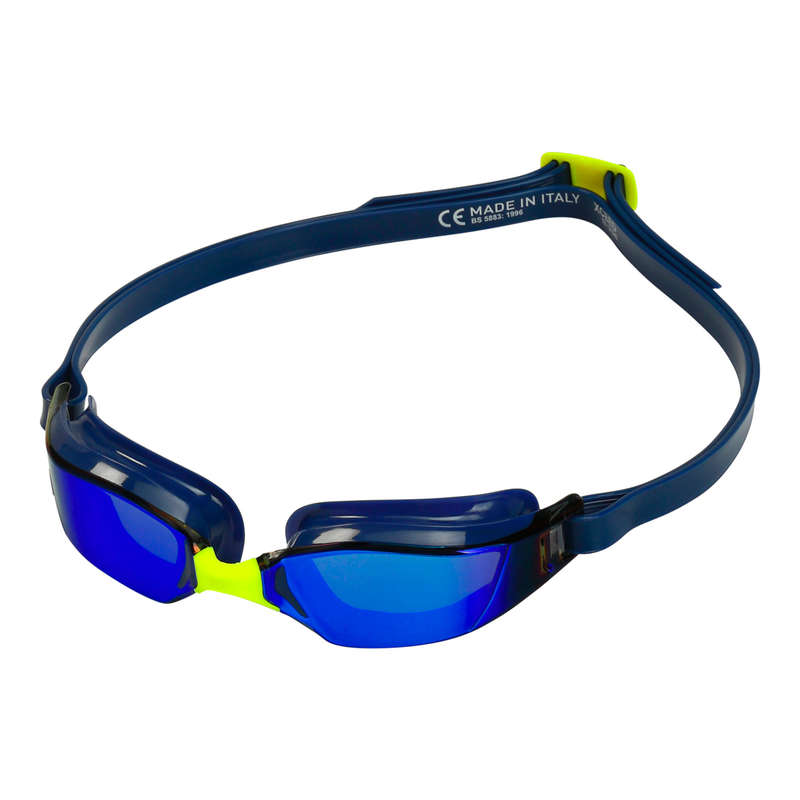 Aquasphere Xceed - Blue Titanium Mirrored Lens - Navy Swim Racing Goggles