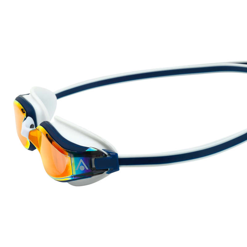 Aquasphere Fastlane - Red Titanium Mirrored Lens - Navy-Blue/Red Swim Racing Goggles