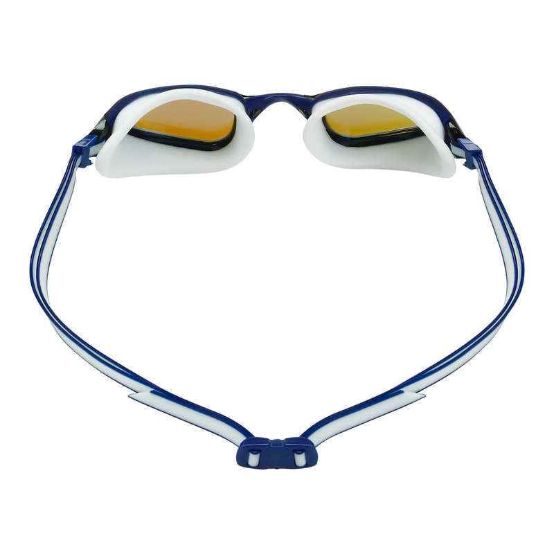 Aquasphere Fastlane - Blue Titanium Mirrored Lens - Blue/White Swim Racing Goggles