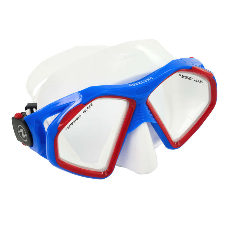 Aqualung Hawkeye SN Snorkeling Mask - White/Blue/Red