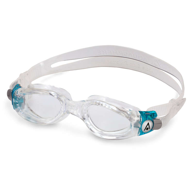 Aquasphere Kaiman Compact - Clear Lens - Transparent/Transparent-Blue Swim Goggles