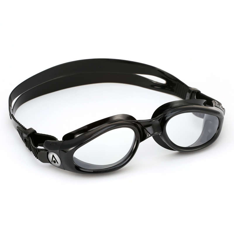 Aquasphere Kaiman - Clear Lens - Black/Black Swim Goggles