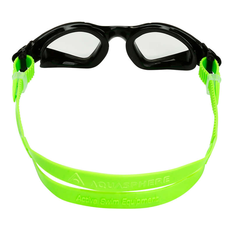 Aquasphere Kayenne Junior - Clear Lens - Black/Green Swim Goggles