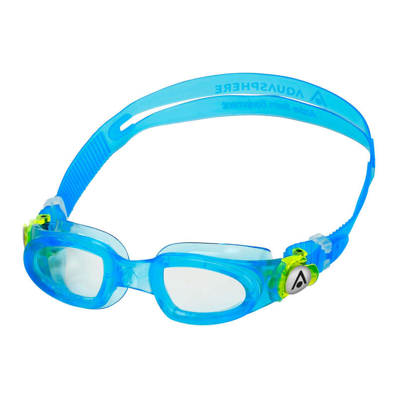 Aquasphere Moby Kid - Clear Lens - Transparent-Blue/Green Swim Goggles