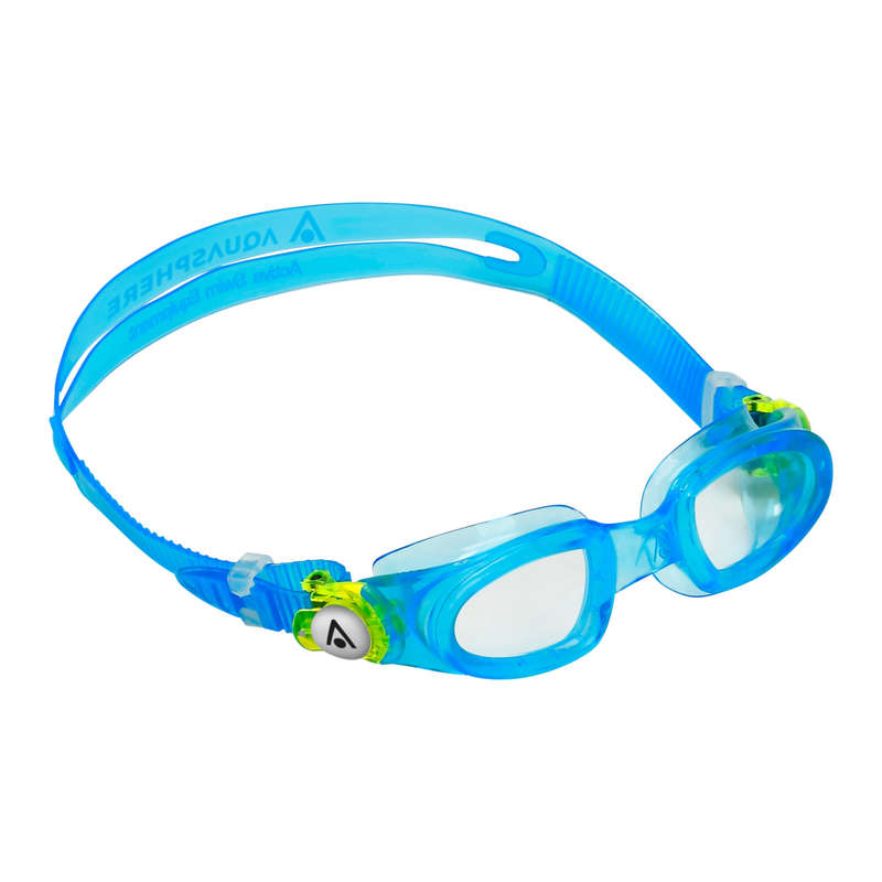 Aquasphere Moby Kid - Clear Lens - Transparent-Blue/Green Swim Goggles