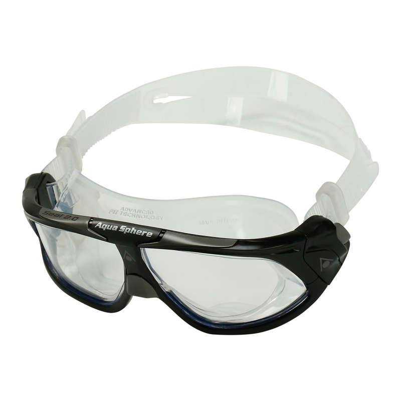 Aquasphere Seal 2.0 - Clear Lens - Black/Grey Swim Mask