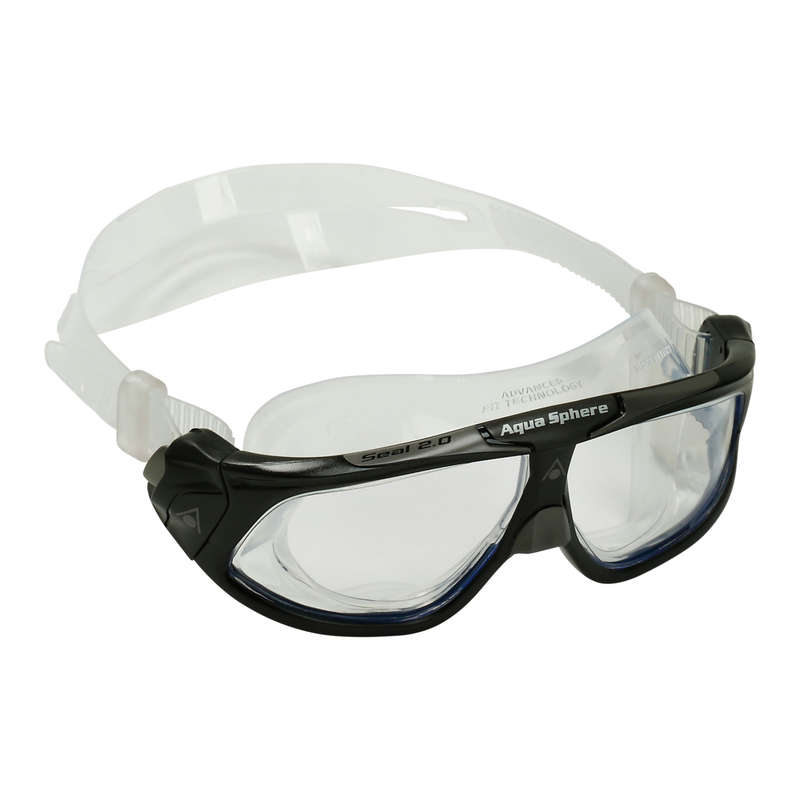 Aquasphere Seal 2.0 - Clear Lens - Black/Grey Swim Mask