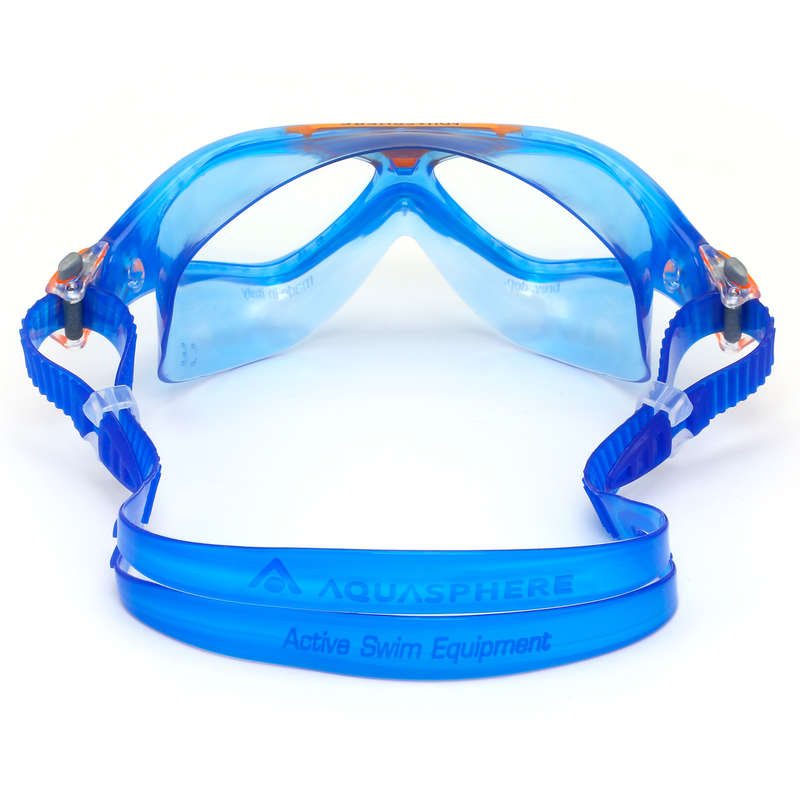 Aquasphere Vista Junior - Clear Lens - Blue/Orange Swim Mask