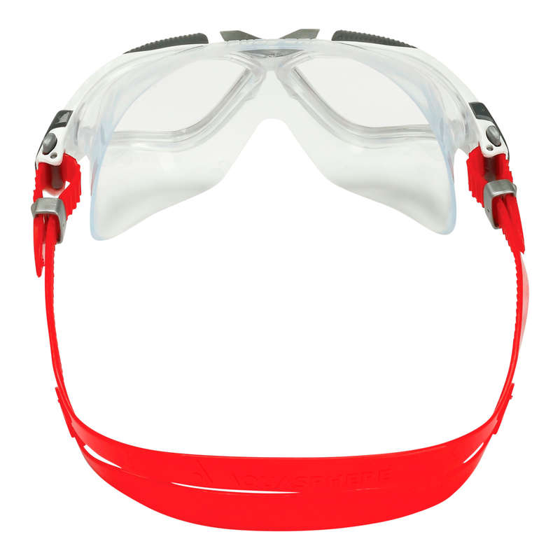 Aquasphere Vista - Clear Lens - White/Red Swim Mask