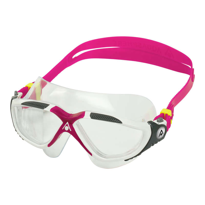 Aquasphere Vista - Clear Lens - White/Raspberry Swim Mask