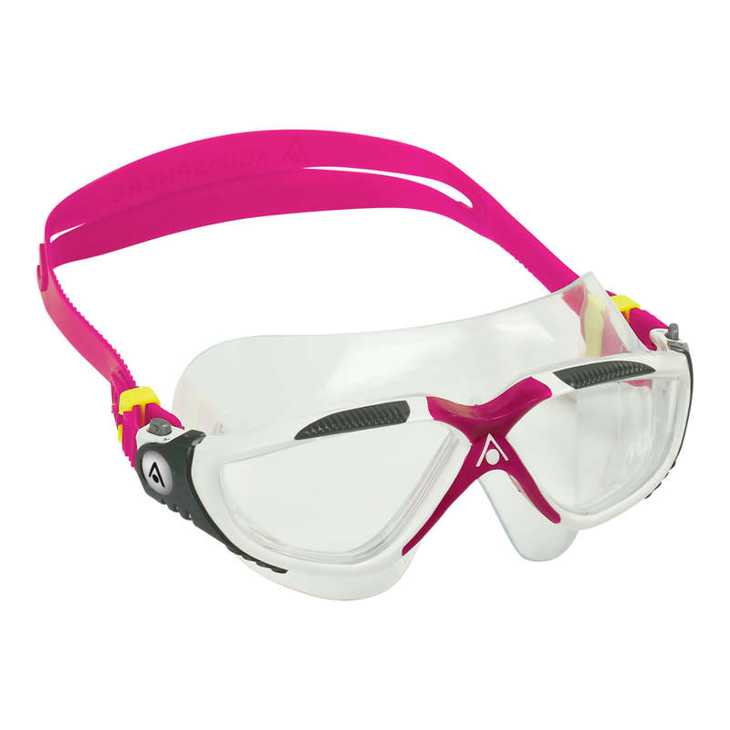 Aquasphere Vista - Clear Lens - White/Raspberry Swim Mask