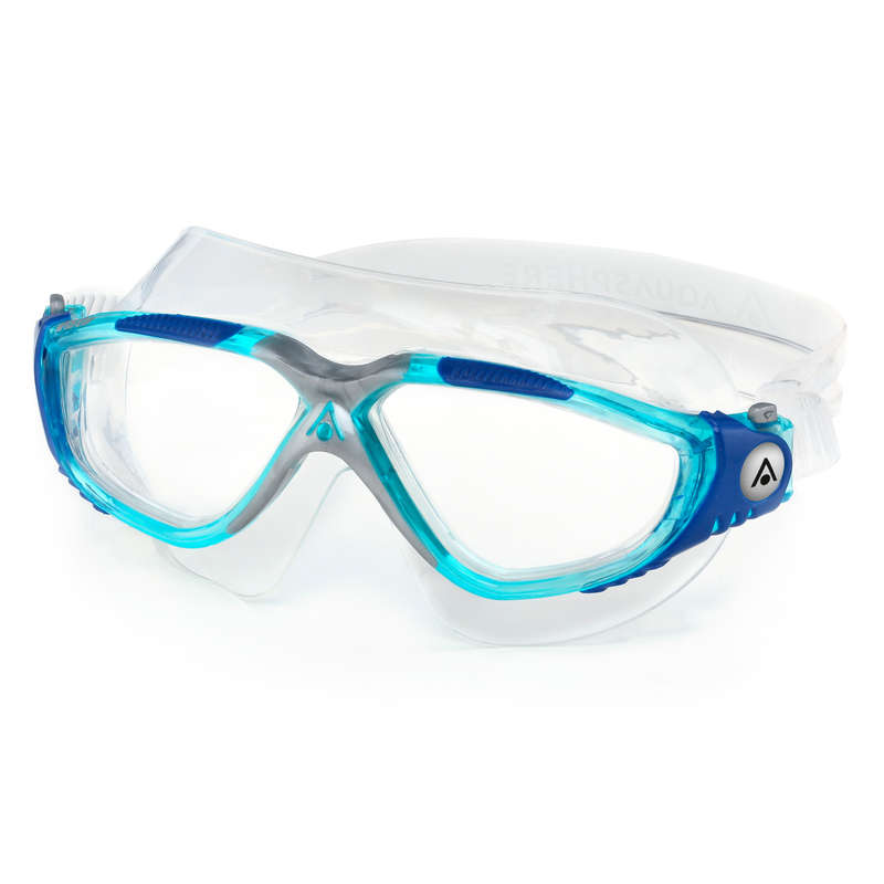 Aquasphere Vista - Clear Lens - Transparent/Blue Swim Mask
