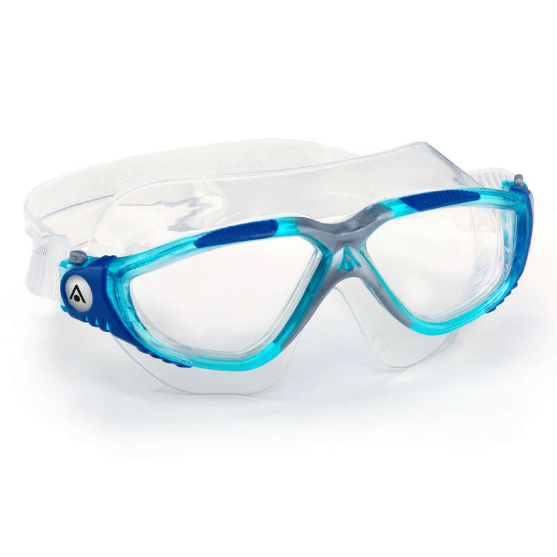 Aquasphere Vista - Clear Lens - Transparent/Blue Swim Mask