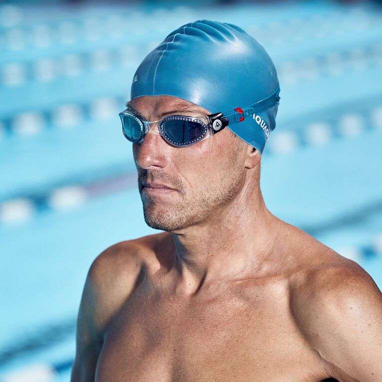 Aquasphere Kaiman - Smoke Lens - Clear/Petrol Swim Goggles