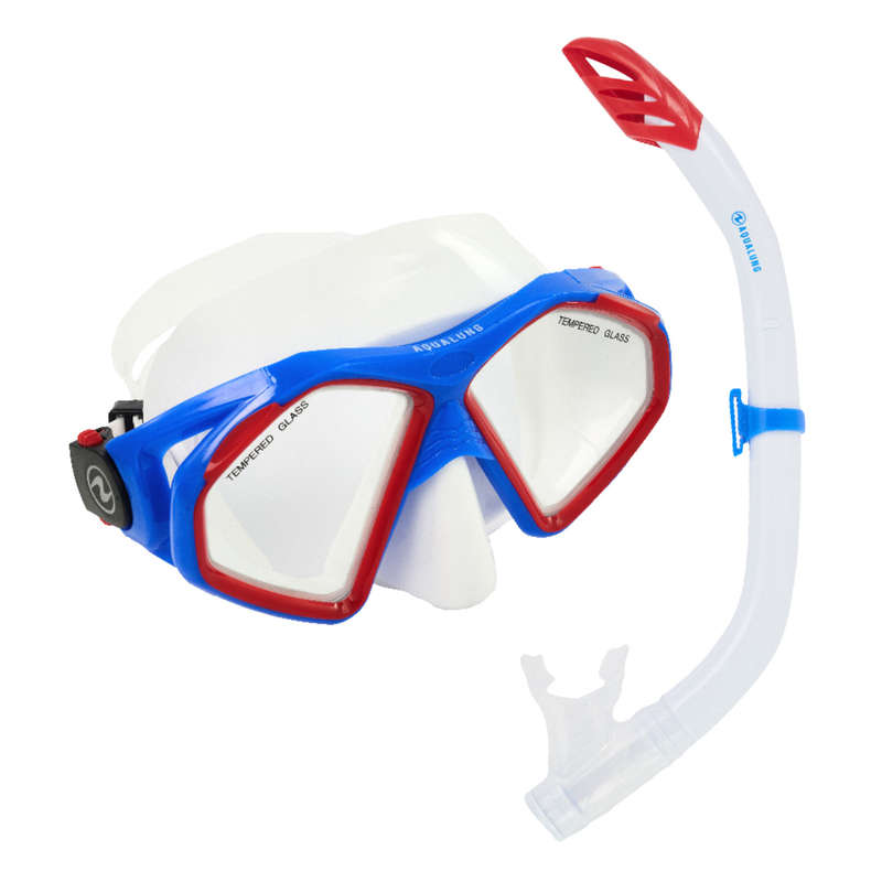 Aqualung Hawkeye SN Snorkeling Combo Blue Red White