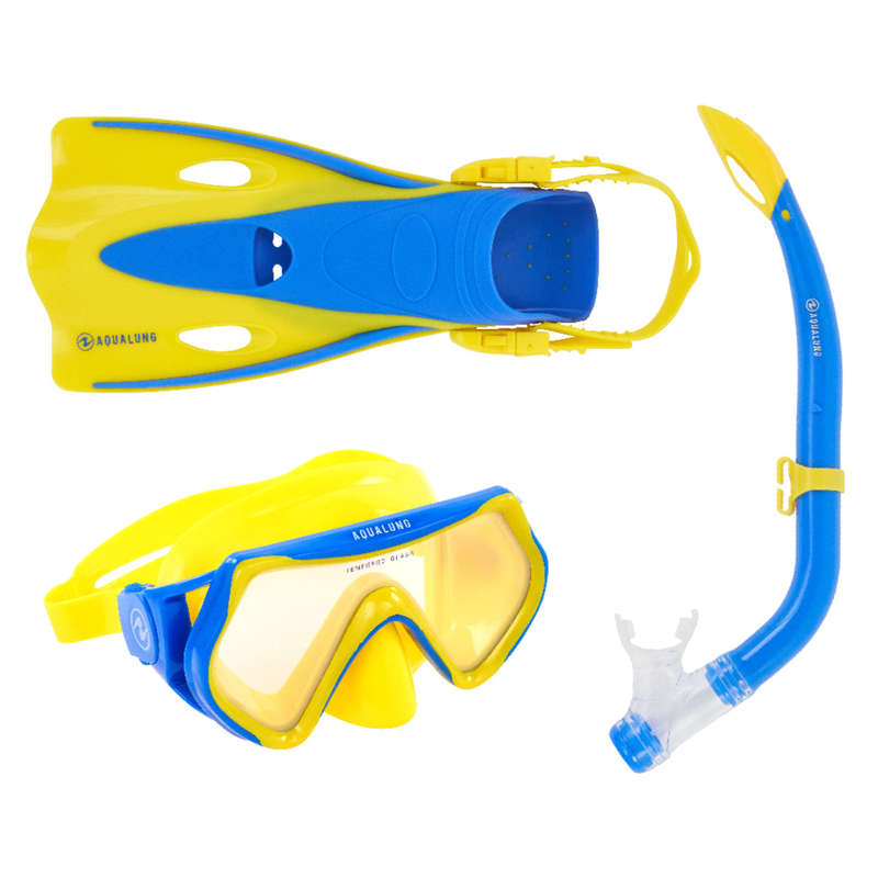 Aqualung Hero - Junior Snorkeling Set - Yellow Blue