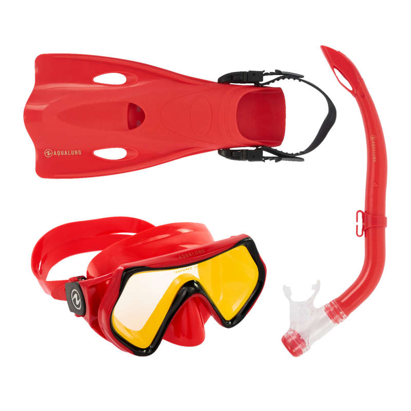 Aqualung Hero - Junior Snorkeling Set - Red Gold