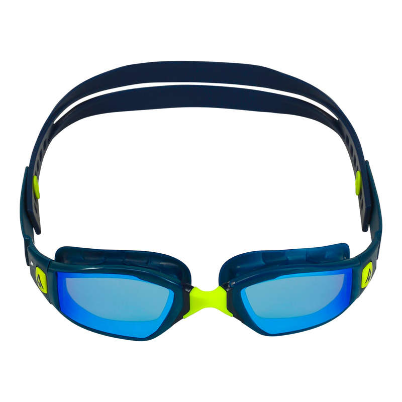 Aquasphere Ninja - Blue Titanium Mirrored Lens - Navy/Navy Swim Racing Goggles