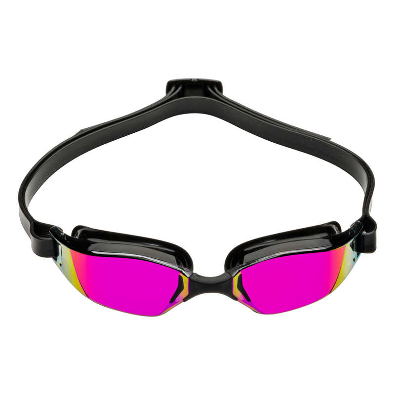 Aquasphere Xceed - Pink Titanium Mirrored Lens - Black/Black Racing Swim Goggles