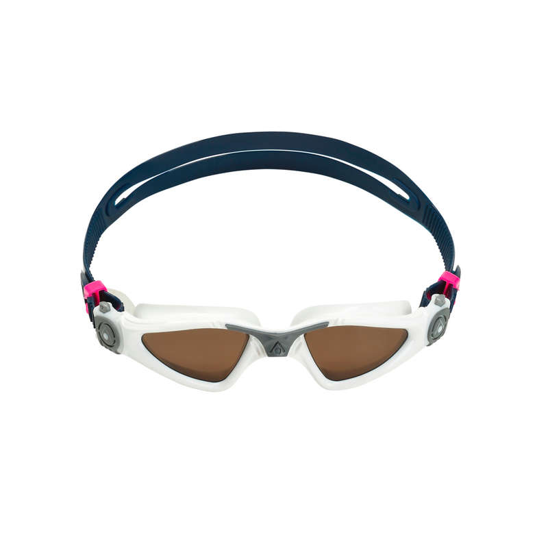 Aquasphere Kayenne Compact - Brown Polarized Lens - White/Grey Swim Goggles