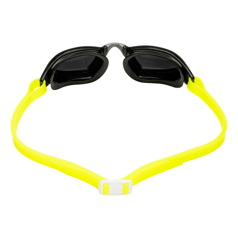 Aquasphere  Xceed - Silver Titanium Mirrored Lens - Black/Yellow Swim Racing Goggles