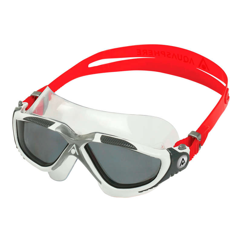 Aquasphere Vista - Smoke Lens - White/Red Swim Mask