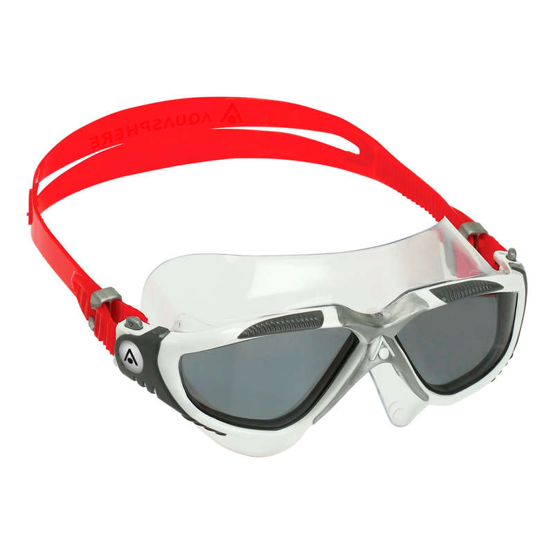 Aquasphere Vista - Smoke Lens - White/Red Swim Mask