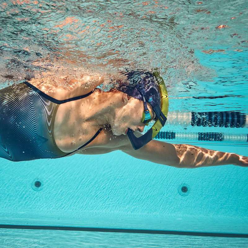 Aquasphere Focus Swim Training Snorkel - Blue/Yellow - Regular Fit