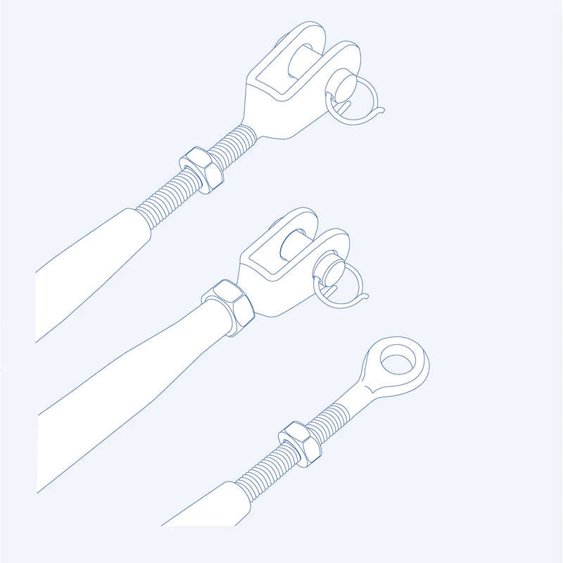 SF312P Rigging Screw -  Jaw-to-Jaw