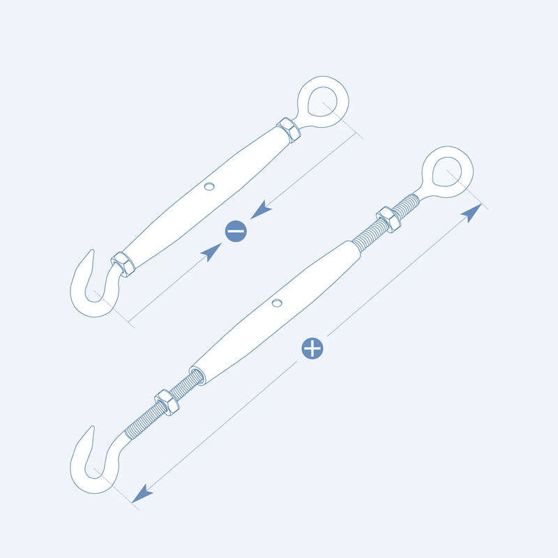 SF312PHE Rigging Screw -  Hook-to-Eye
