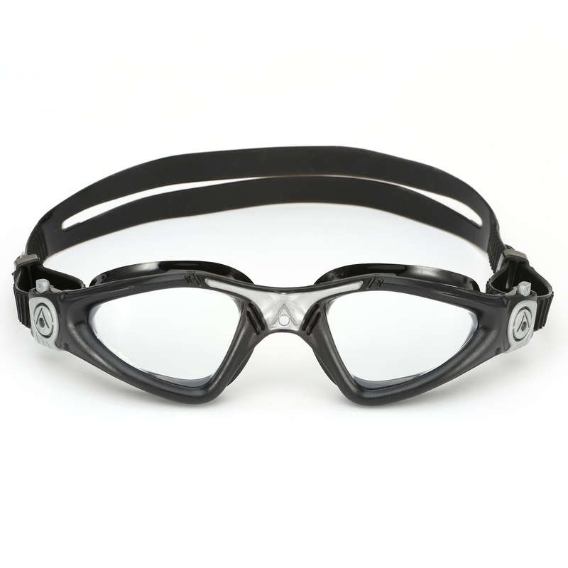 Aquasphere Kayenne - Clear Lens - Black/Silver Swim Goggles