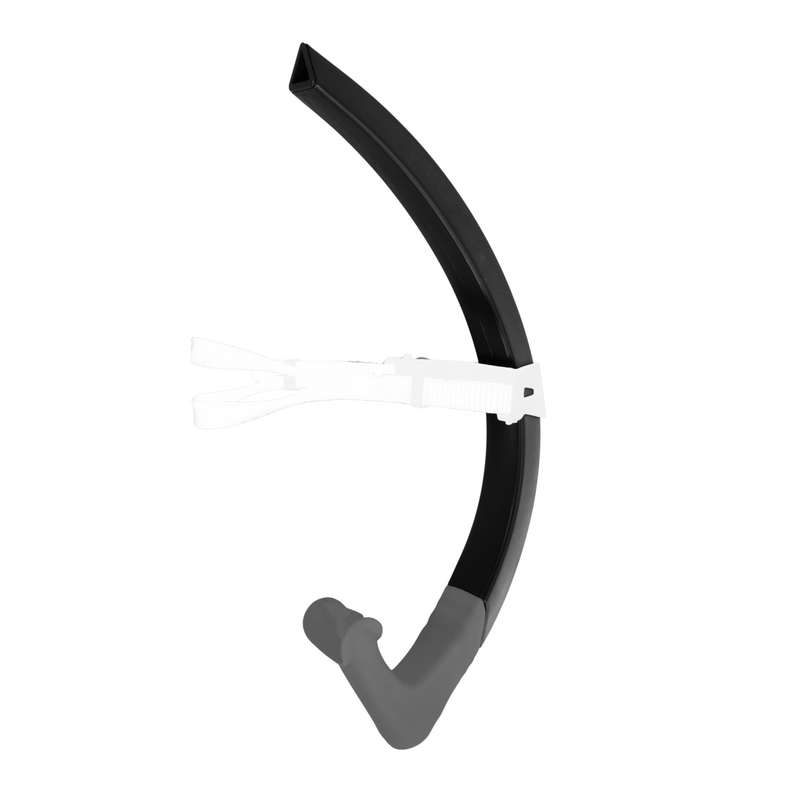 Aquasphere Focus Swim Training Snorkel - Black/Grey - Small Fit