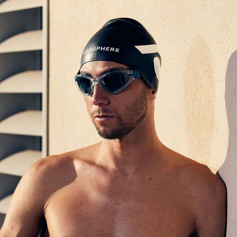 Aquasphere Kayenne - Smoke Lens - Transparent/Silver/Petrol Swim Goggles