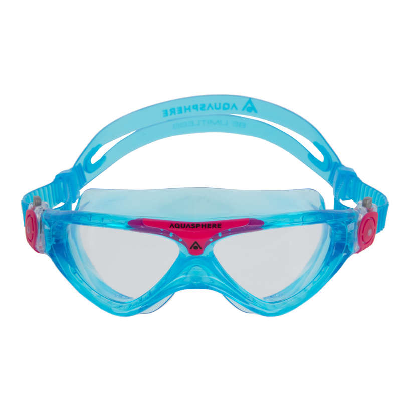 Aquasphere Vista Junior - Clear Lens - Turquoise/Pink Swim Mask