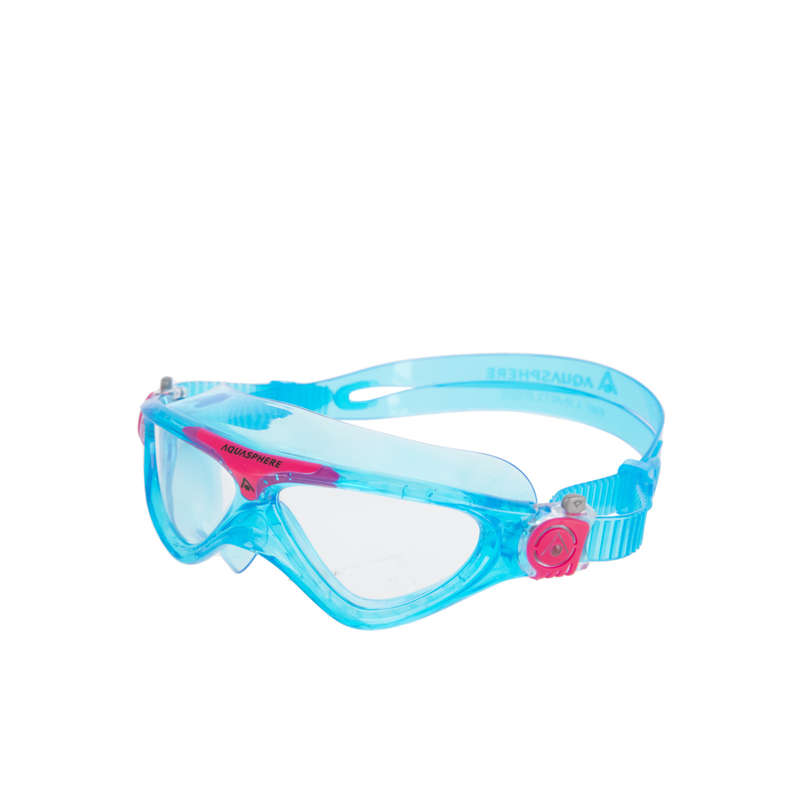 Aquasphere Vista Junior - Clear Lens - Turquoise/Pink Swim Mask