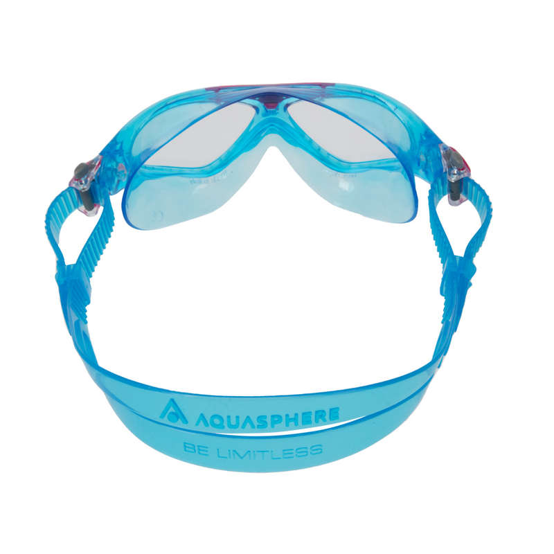 Aquasphere Vista Junior - Clear Lens - Turquoise/Pink Swim Mask