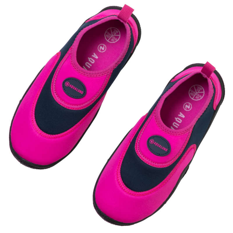 Aqualung BeachWalker - Kids' Beach Footwear - Pink/Navy Blue