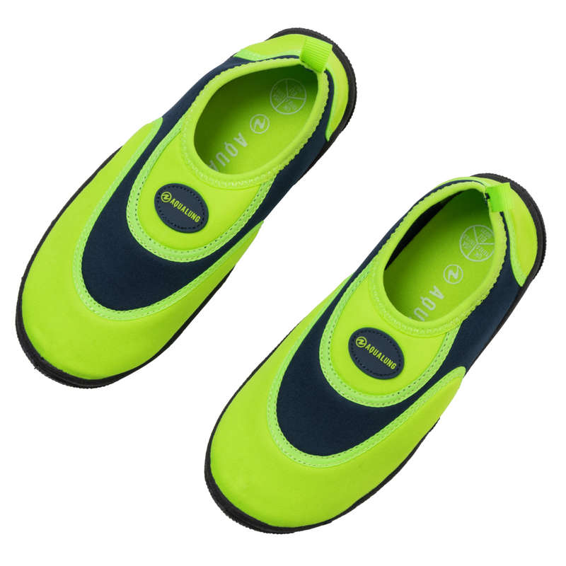 Aqualung BeachWalker - Kids' Beach Footwear - Green/Navy Blue