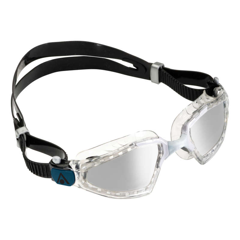 Aquasphere Kayenne Pro  Silver Titanium Mirrored Lens  Transparent/Grey Swim Tri Goggles