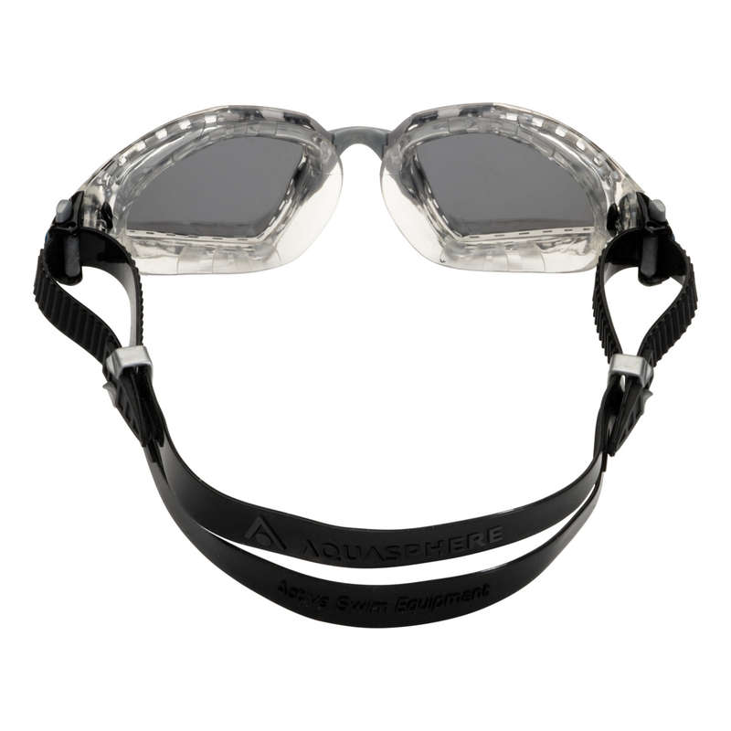 Aquasphere Kayenne Pro  Silver Titanium Mirrored Lens  Transparent/Grey Swim Tri Goggles