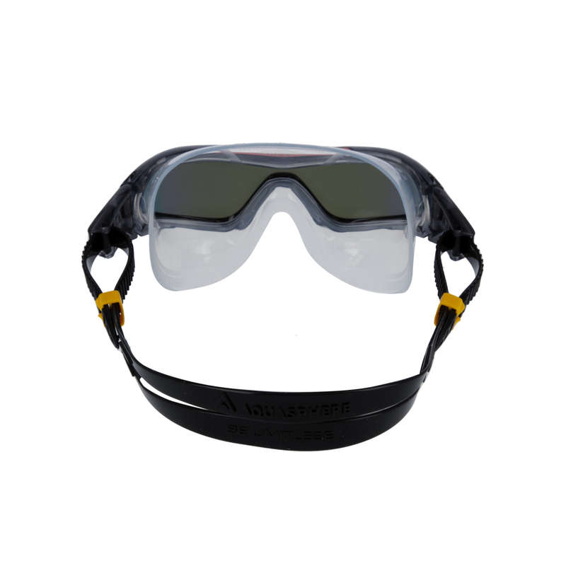 Aquasphere Vista Pro - Indigo Titanium Mirrored Lens - Grey/Orange Swim Mask