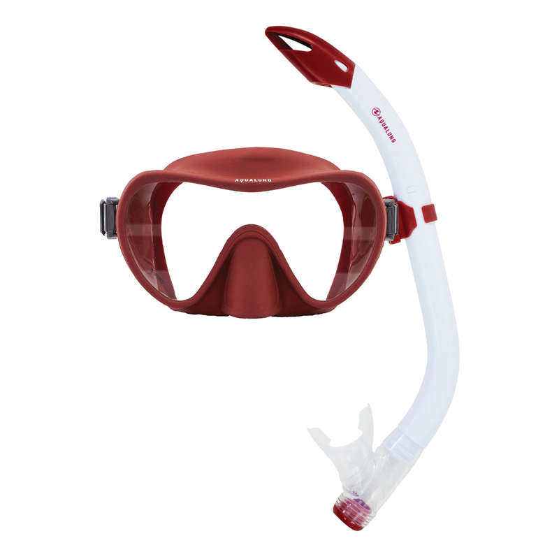 Aqualung Nabul Pike Adult Snorkeling Combo - Brick
