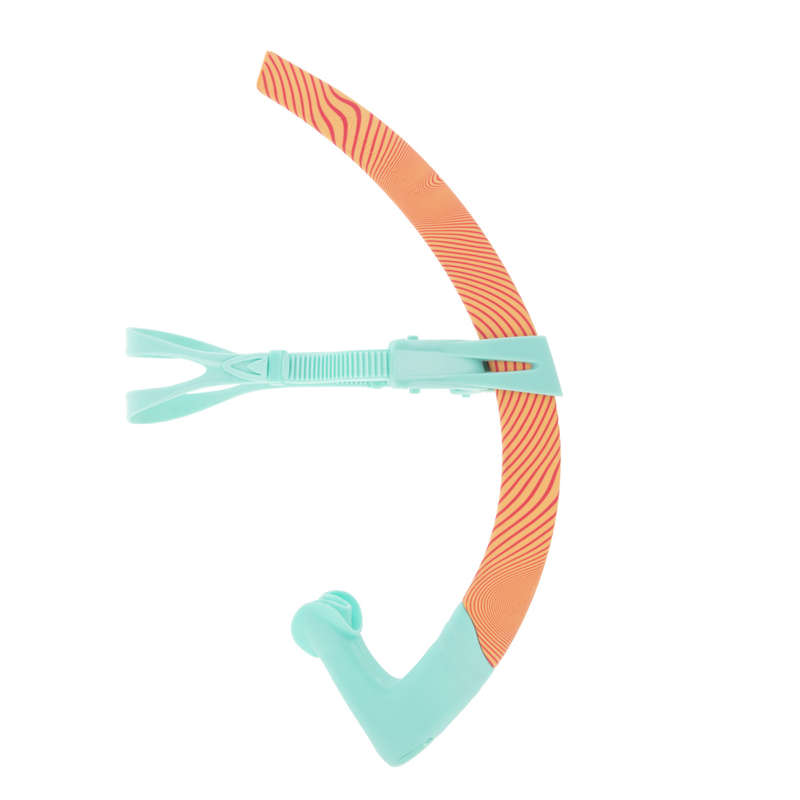 Aquasphere Focus Swim Training Snorkel - Blue/Orange - Regular Fit