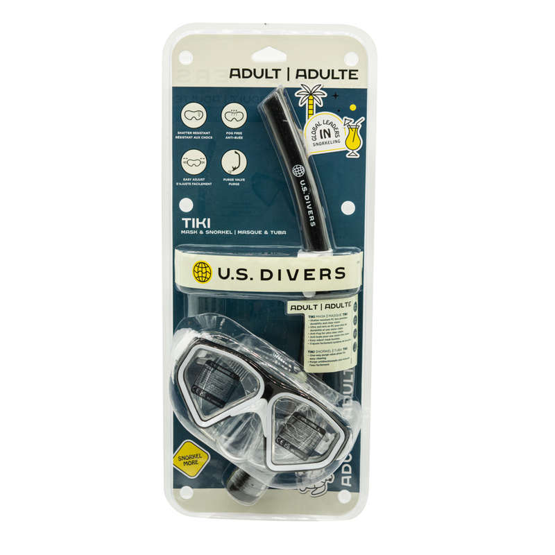 U.S. Divers Tiki - Adult Snorkeling Combo - Black