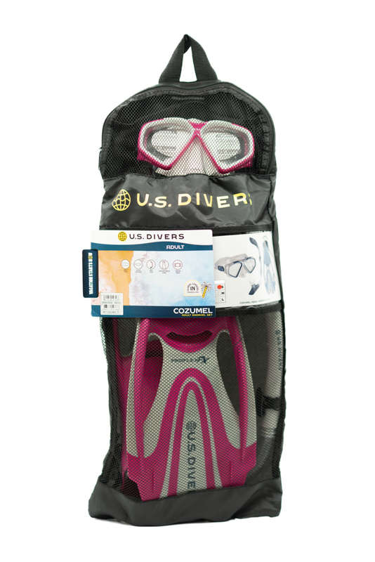 U.S. Divers Cozumel TX II - Adult Snorkeling Set - Coral/Navy