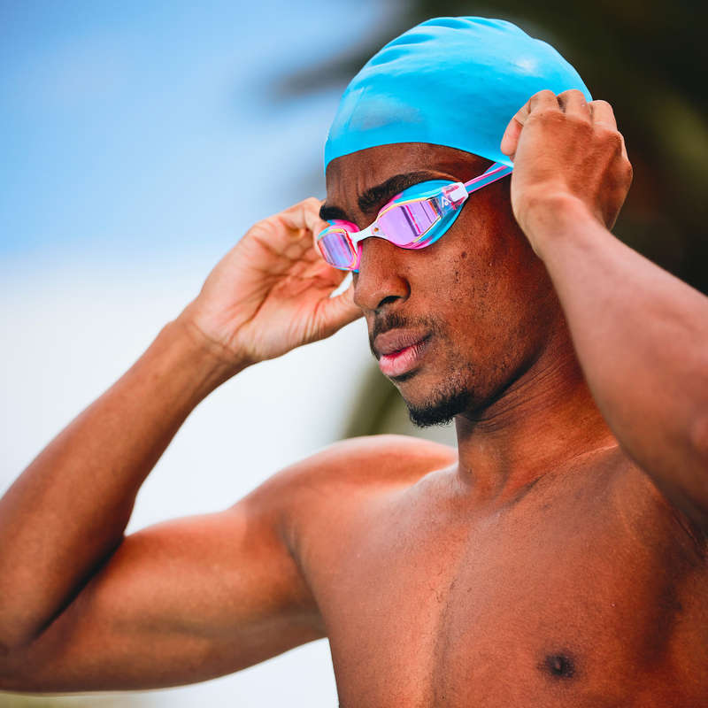 Aquasphere Fastlane Pink Titanium Mirrored Swimming Goggles