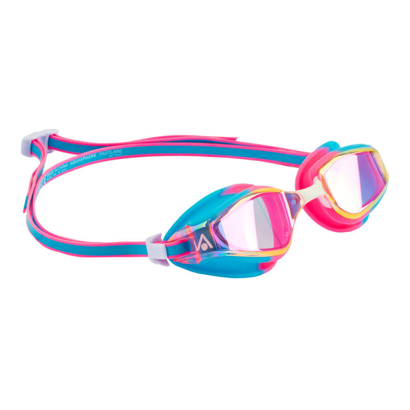 Aquasphere Fastlane Pink Titanium Mirrored Swimming Goggles