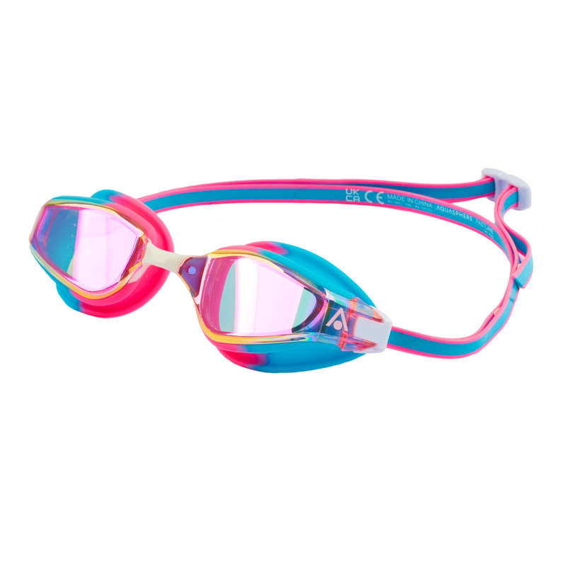 Aquasphere Fastlane Pink Titanium Mirrored Swimming Goggles